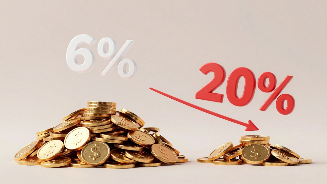 3D graphic showing credit limit shrinking and utilization rising